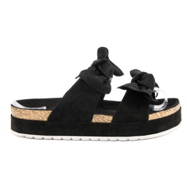 Seastar Pantofole Con Fiocchi nero
