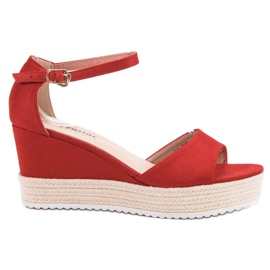 Seastar Sandali con zeppa rossi rosso