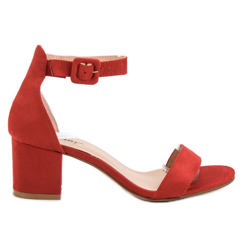 Seastar Sandali rossi con tacco alto rosso