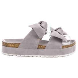 Seastar Pantofole Con Fiocchi grigio