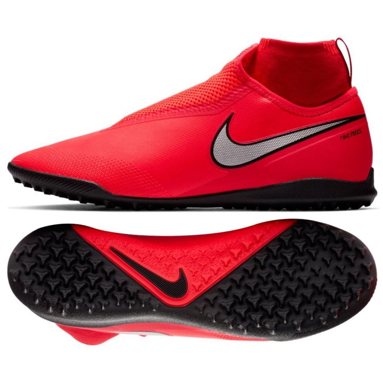 Scarpa da calcio Nike React Phantom Vsn Pro Df Tf M AO3277-600 rosso rosso