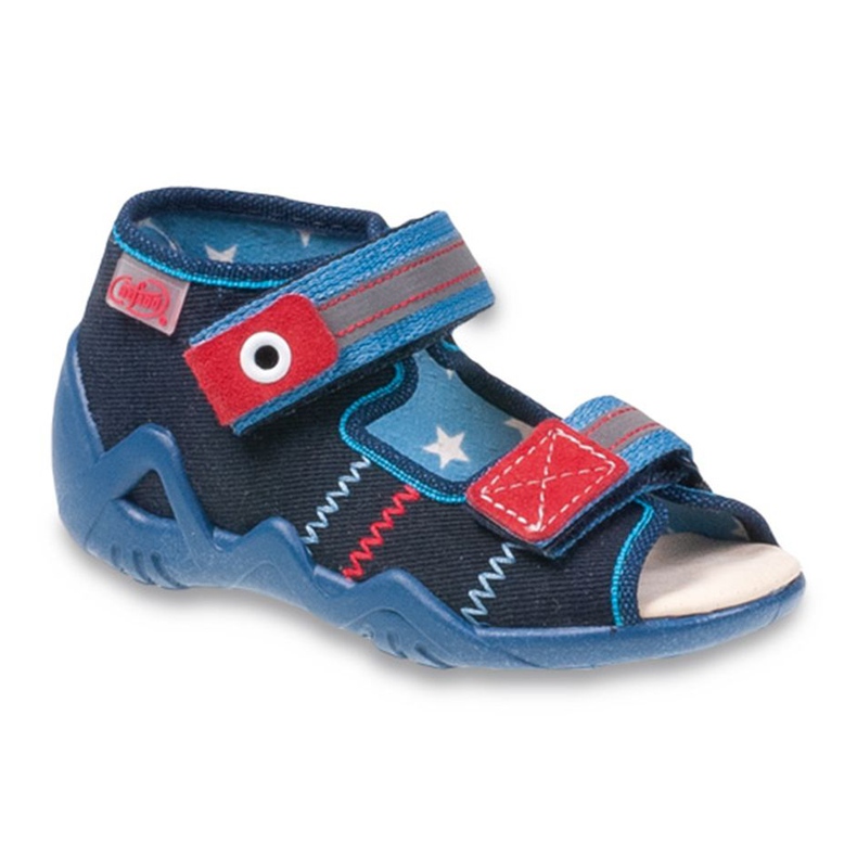 Scarpe da bambino Befado giallo 250P060 rosso blu navy