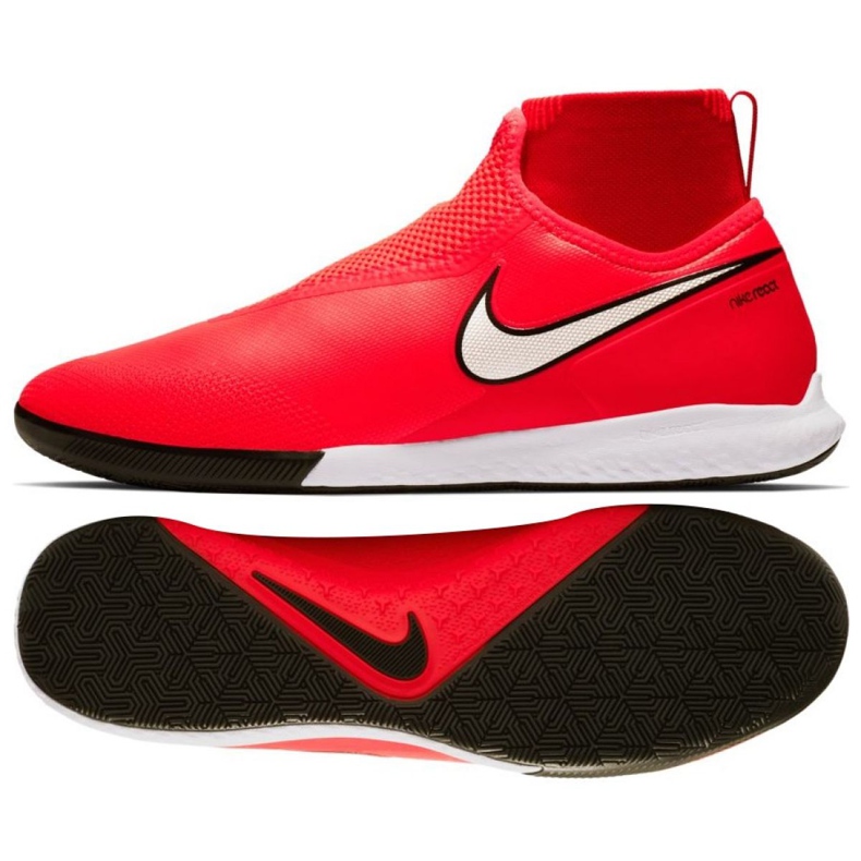 Scarpe indoor Nike React Phantom Vsn Pro Df Ic M AO3276-600 rosso rosso