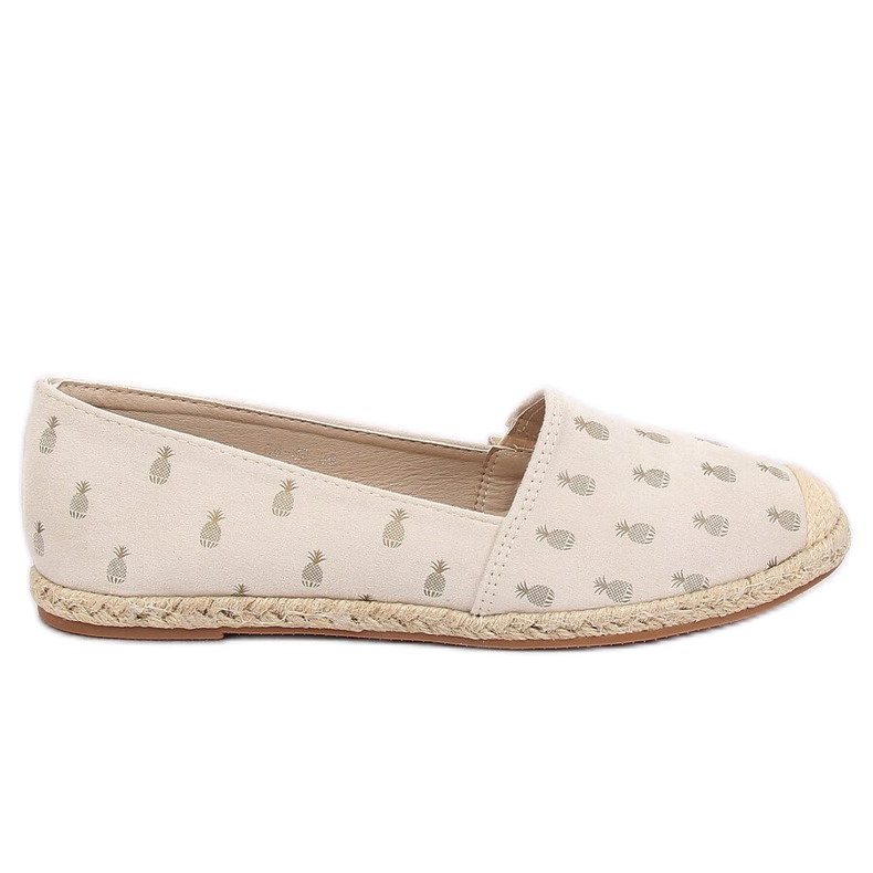 Espadrillas con ananas beige 68-82 Beige