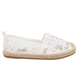 Espadrillas traforate bianche 68-130 White bianca