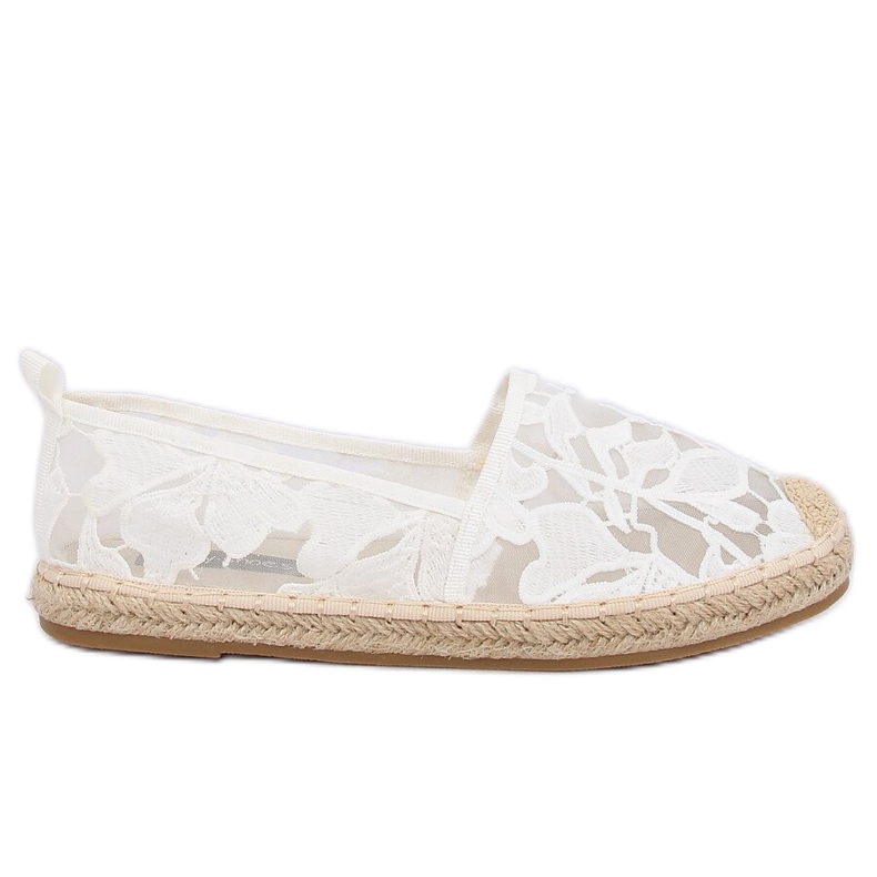 Espadrillas traforate bianche 68-130 White bianca