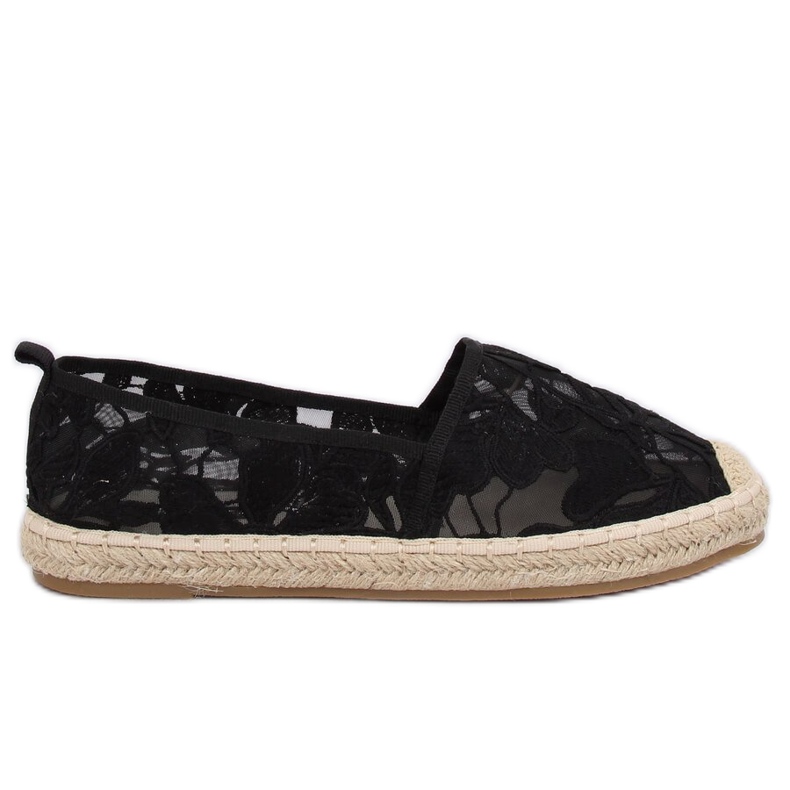 Espadrillas nere traforate 68-130 Black nero