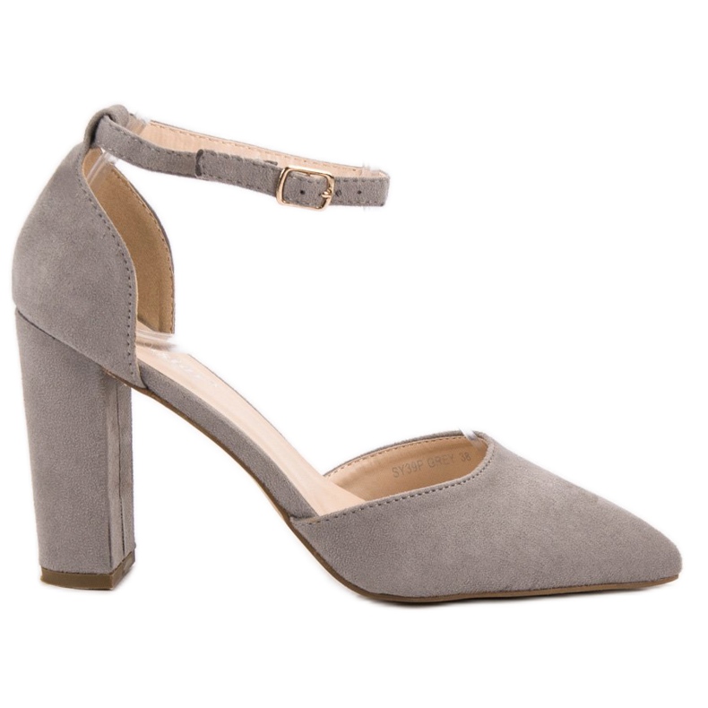 Seastar Décolleté In Pelle Scamosciata Spitz grigio