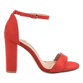 Seastar Sandali sexy su un bar rosso