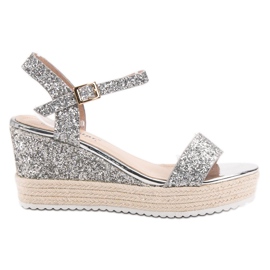 Seastar Comodi sandali con zeppa grigio