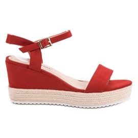 Seastar Comodi sandali con zeppa rosso