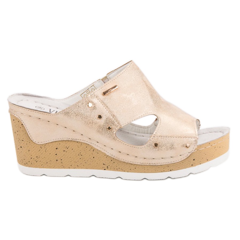 VINCEZA Sandali con Zeppa d'oro