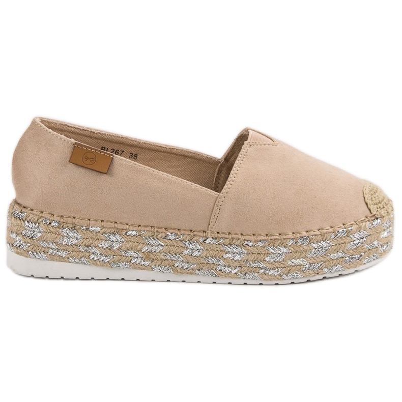 Forever Folie Espadrillas beige sulla piattaforma