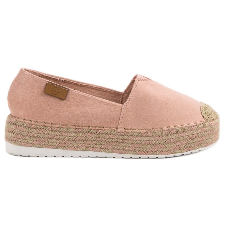 Forever Folie Espadrillas rosa sulla piattaforma