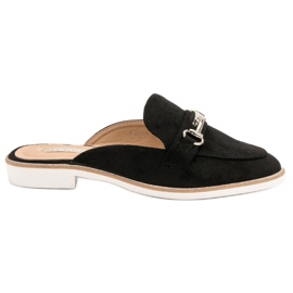 Pantofole da donna eleganti nero