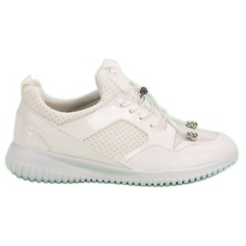 Scarpe sportive con coulisse bianco