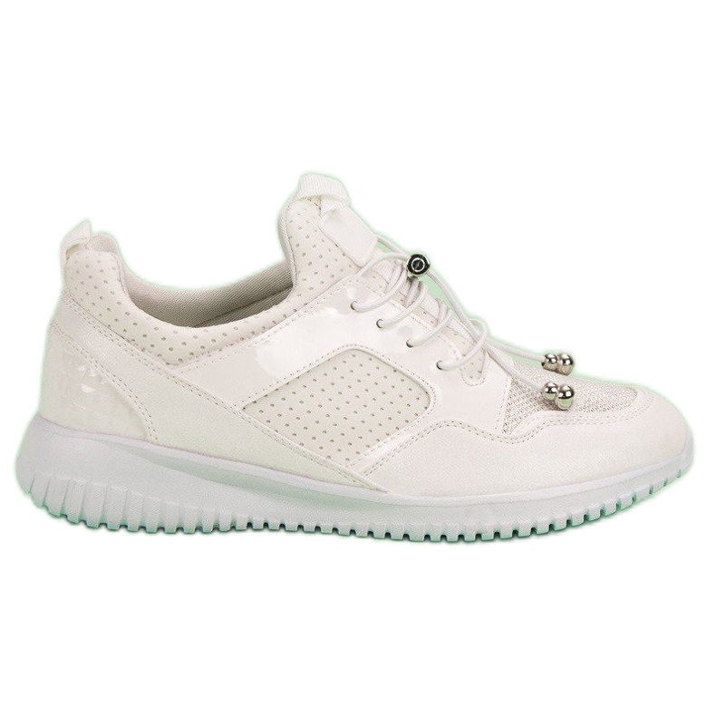 Scarpe sportive con coulisse bianca