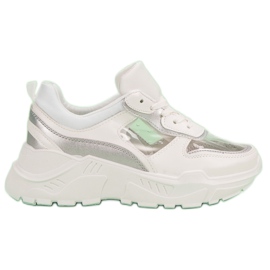 Sneakers Trasparenti Sulla Piattaforma bianca