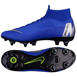 Nike Mercurial Superfly 6 Elite SG-Pro M AH7366-400 scarpe da calcio blu blu