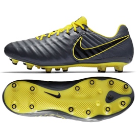 Scarpa da calcio Nike Tiempo Legend 7 Elite Ag Pro M AH7423-070 nero grigio