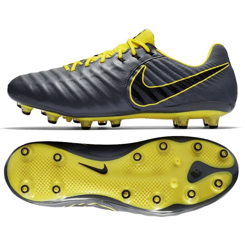Scarpa da calcio Nike Tiempo Legend 7 Elite Ag Pro M AH7423-070 nero grigio