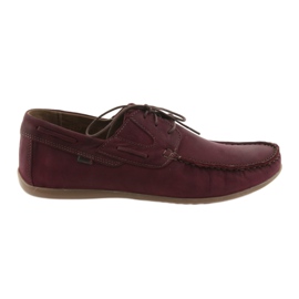 Mocassini allacciati Riko 684 bordeaux multicolore