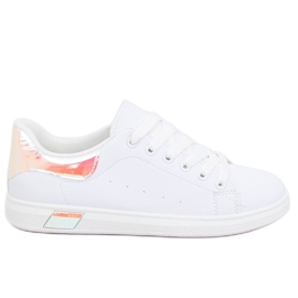 Sneakers Bianche Olografiche BL147NEW Champagne bianca
