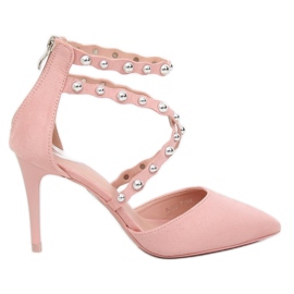 Pink B-50 Borchie rosa con borchie