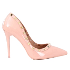 Décolleté con spilla Valentina pink LL-76P Pink rosa