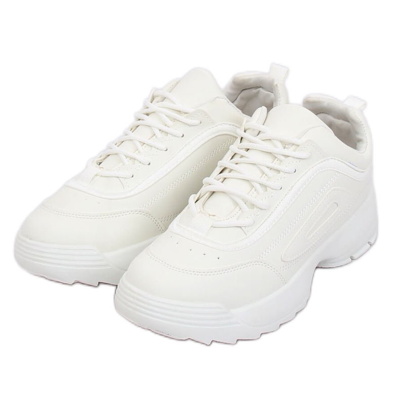Bianco LL1713 Scarpe sportive bianche bianca