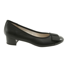 Décolleté da donna con fiocco Caprice 22307 nero