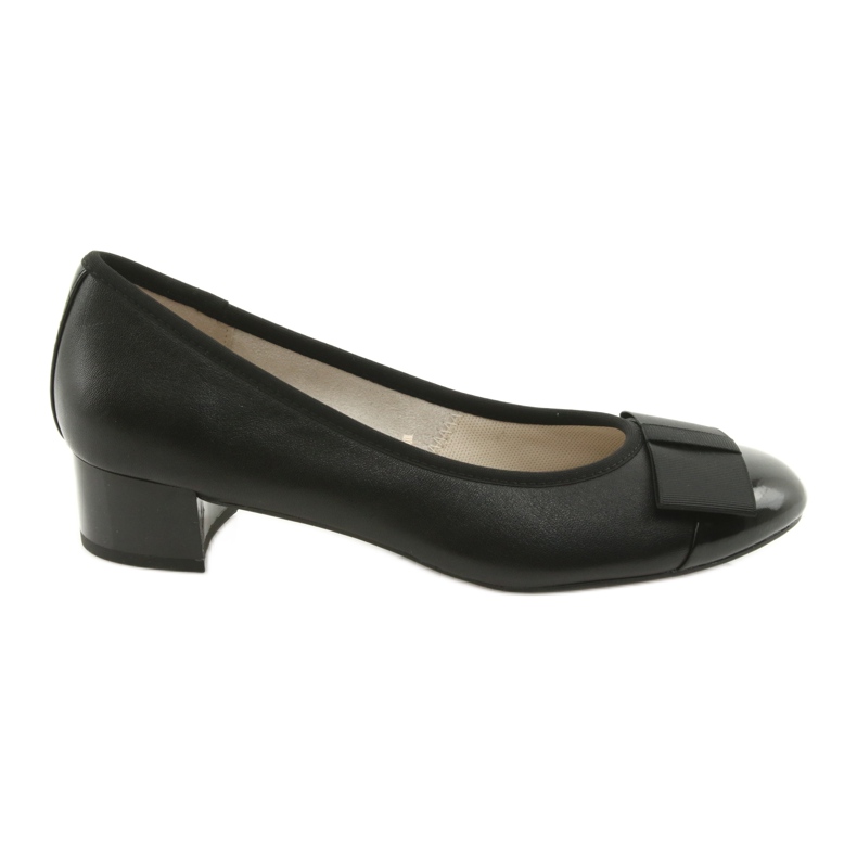 Décolleté da donna con fiocco Caprice 22307 nero