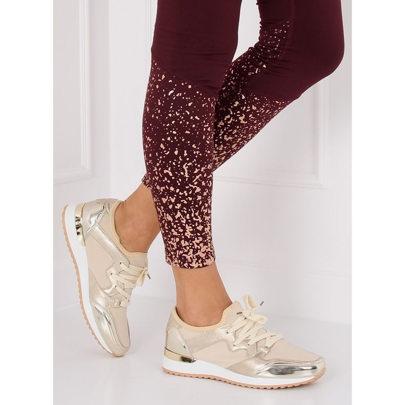 Scarpe sportive d'oro 6241 Gold II-GAT