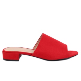 Pantofole rosse da donna rosse rosso