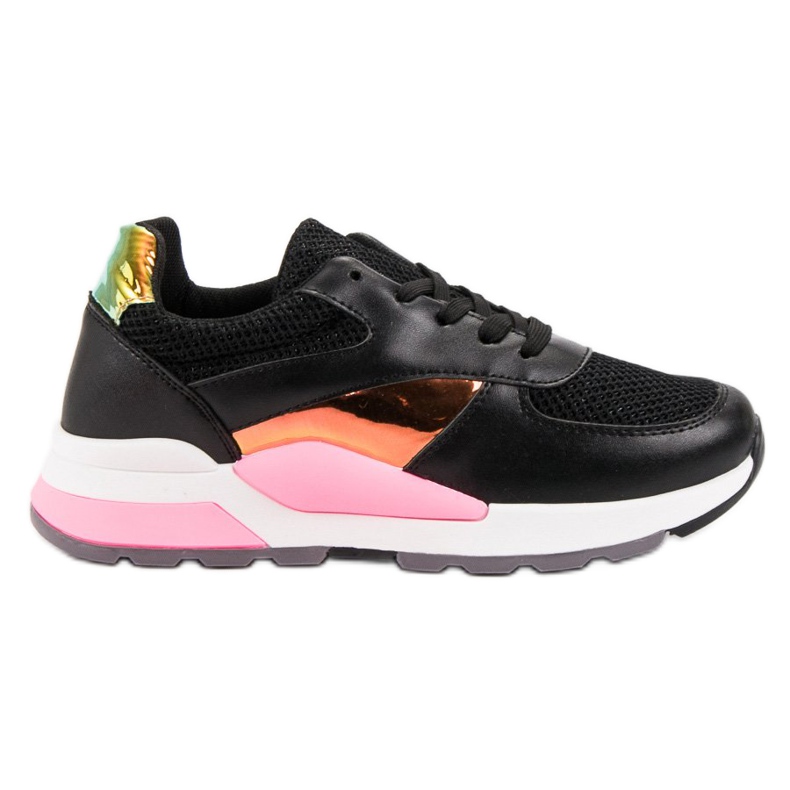 Scarpe sportive casual nero multicolore