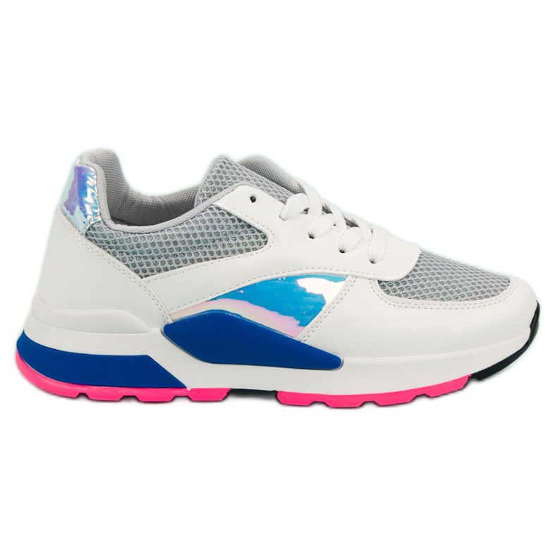 Scarpe sportive casual bianca multicolore