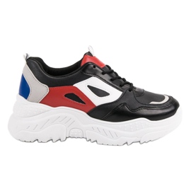 Scarpe Da Ginnastica Sulla Piattaforma nero