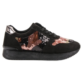 Seastar Scarpe sportive con paillettes nero