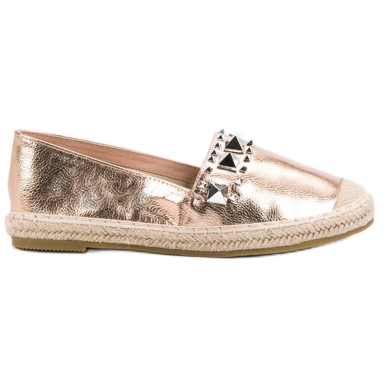 Bestelle Espadrillas Con Borchie Oro Rosa giallo