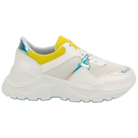 SHELOVET Scarpe da ginnastica comode bianco