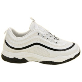 Scarpe sportive in tessuto bianco