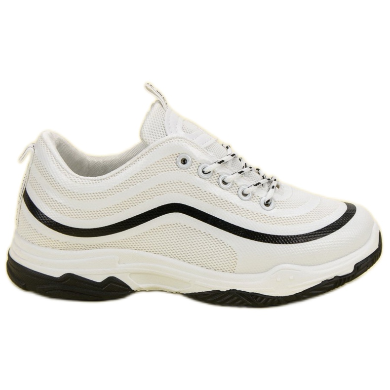 Scarpe sportive in tessuto bianca