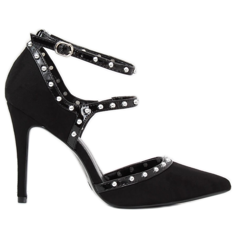 Décolleté con tacco nero AT-0631-L Black