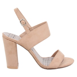 Sandali sul palo S116 Beige