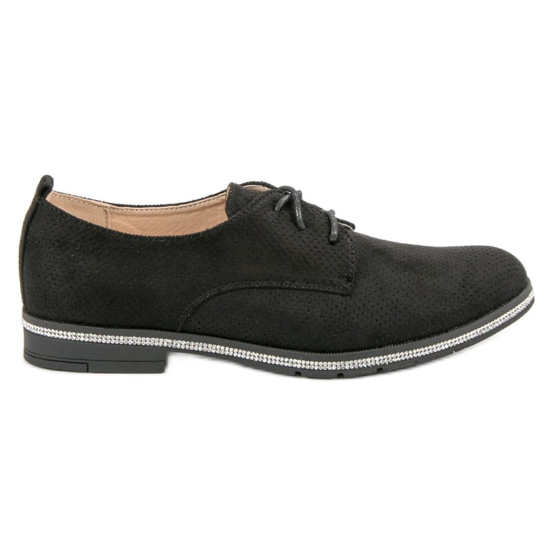 Seastar Scarpe brogue nere con cristalli nero