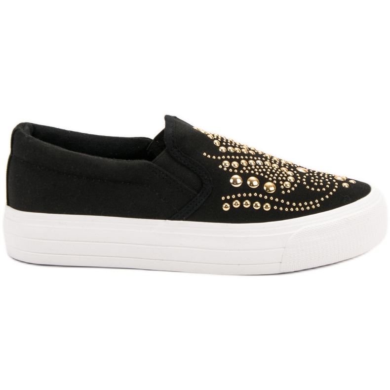 J. Star Slip On Neri Con Strass nero
