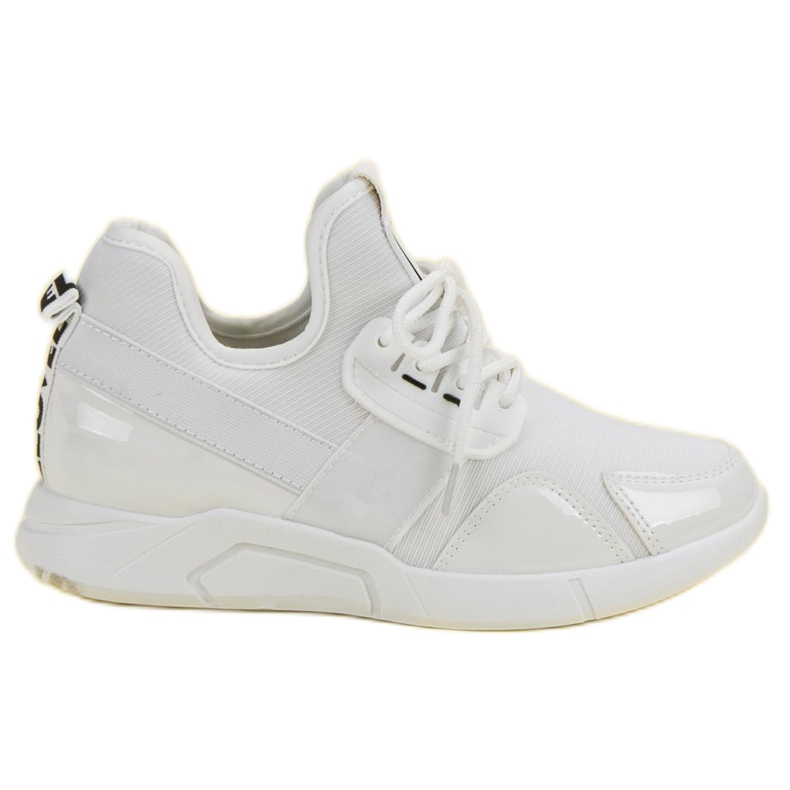 Sneakers bianche senza lacci bianca