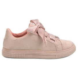 Bella Paris Scarpe sportive in pelle scamosciata rosa