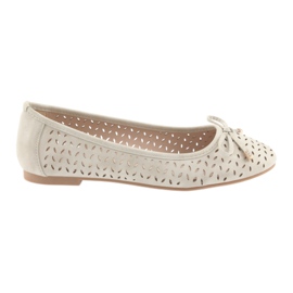 Ballerine da donna American Club LU13 beige chiaro