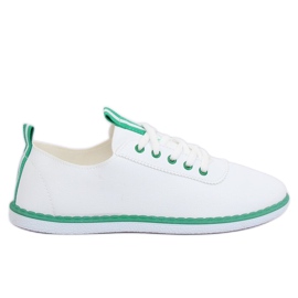 Sneakers da donna bianche e verdi XJ-2918 Green bianco